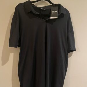 Barbell Black Men's Polo Shirt